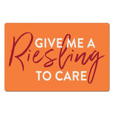 Chop Chop Give Me A Riesling To Care Snarky Flexible Kitchen/ Bar Mat 1 Pack 11.5 Inch By 7.5 Inch Made In The USA